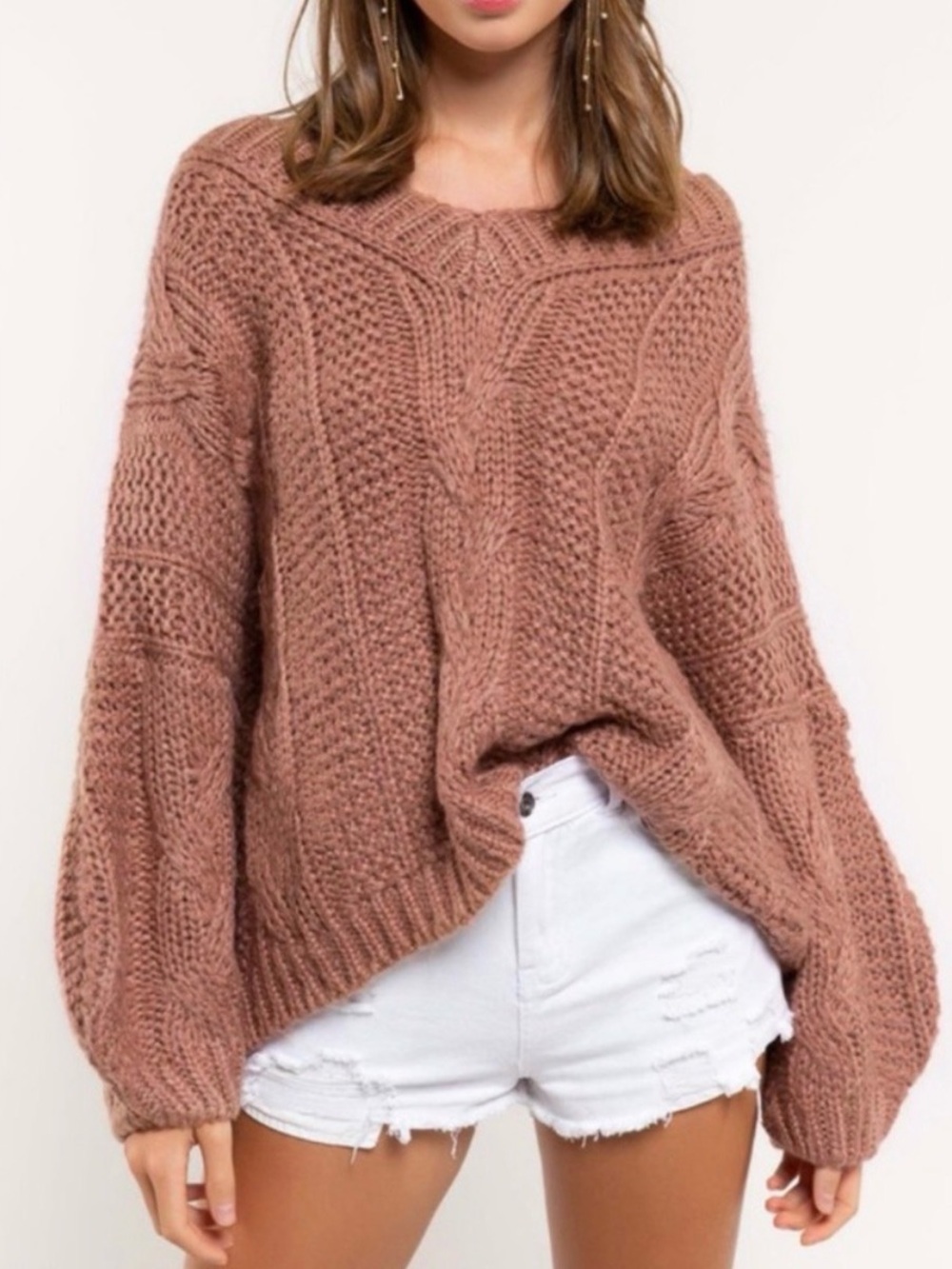 POL‎ Rust Chunky Sweater size medium